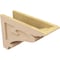 Ekena Millwork 6"W x 18"D x 12"H Classic Mayflower Rough Cedar Woodgrain TimberThane Corbel, Primed Tan CORUR06X18X12MAYRCPR - alternate 3